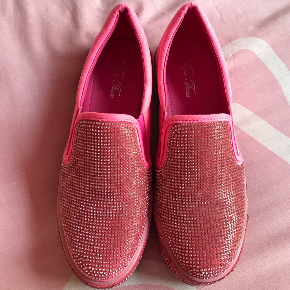 ◆◇DOLLS KILL PINK RHINESTONE SHOES◇◆